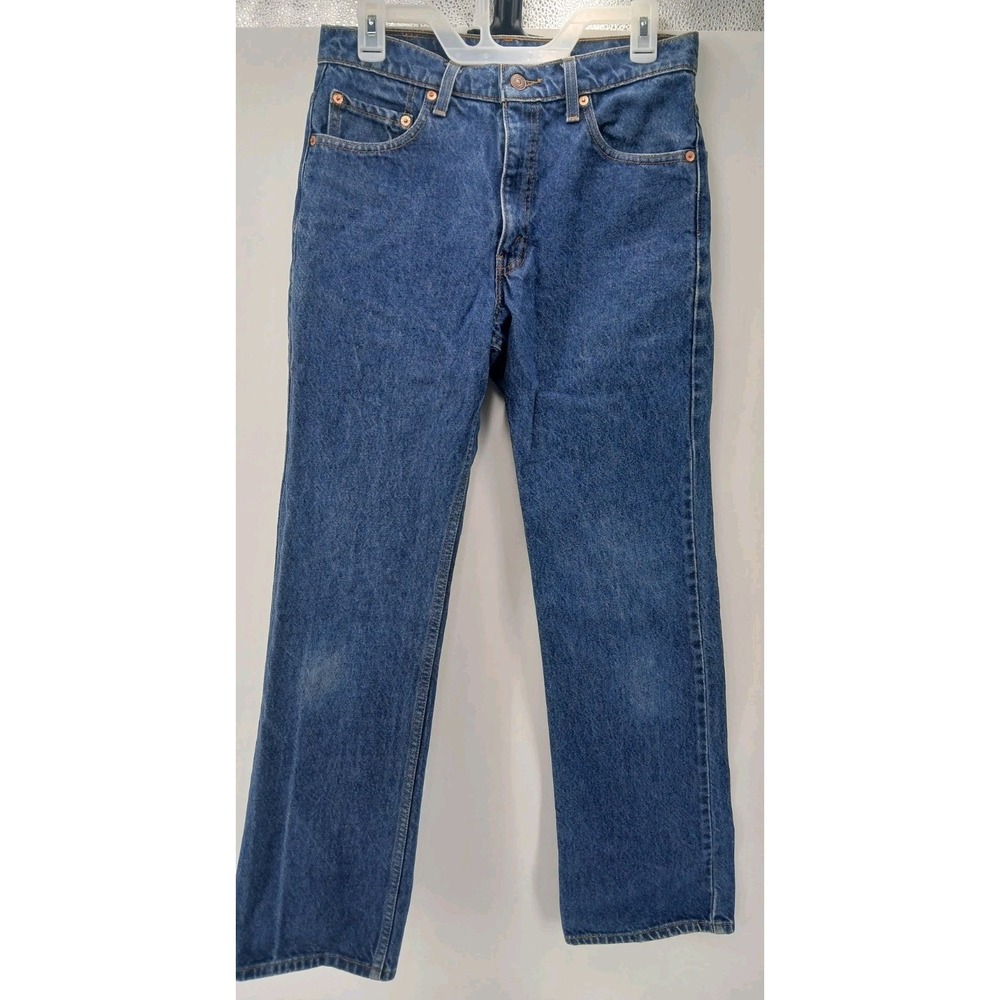 Vintage '90s Levi's 517 Red Tab Bootcut Blue Denim Men's 30x32 Made In Columbia
